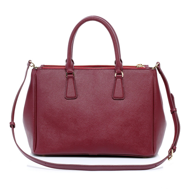 2013 Prada Saffiano Leather Tote Bag 2274 in Claret