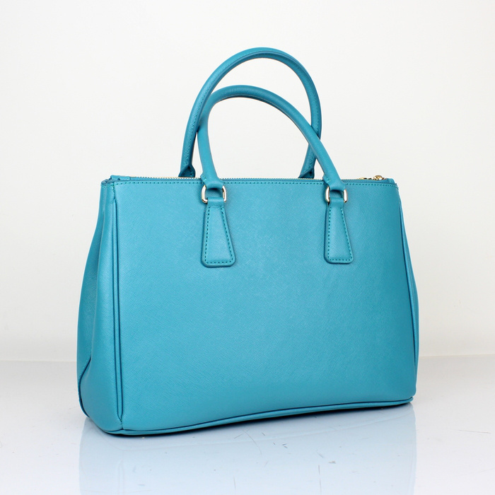 2013 Prada Saffiano Leather Tote Bag 2274 in Lake blue