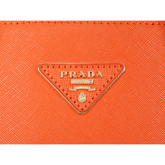 2013 Prada Saffiano Leather Tote Bag 2274 in Orange