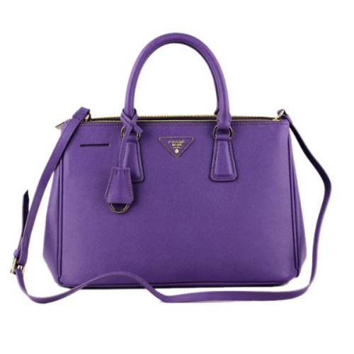 2013 Prada Saffiano Leather Tote Bag 2274 in Purple