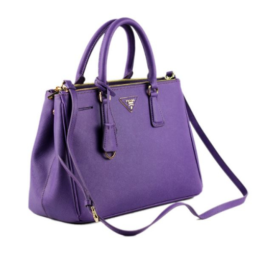 2013 Prada Saffiano Leather Tote Bag 2274 in Purple