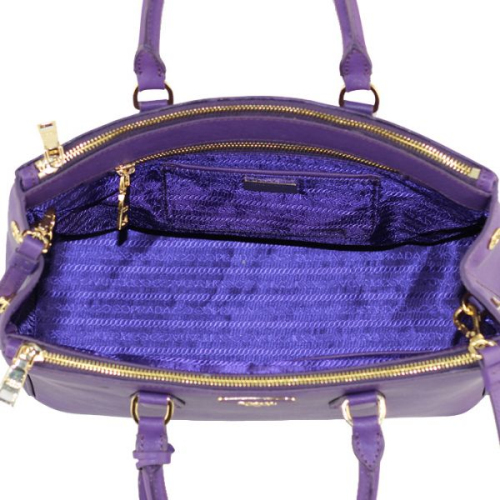 2013 Prada Saffiano Leather Tote Bag 2274 in Purple