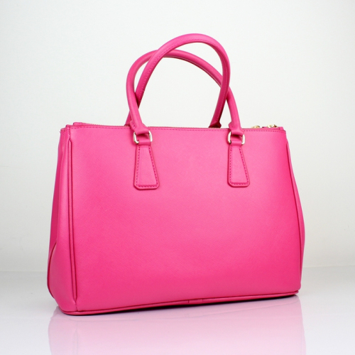 2013 Prada Saffiano Leather Tote Bag 2274 in Rose Red