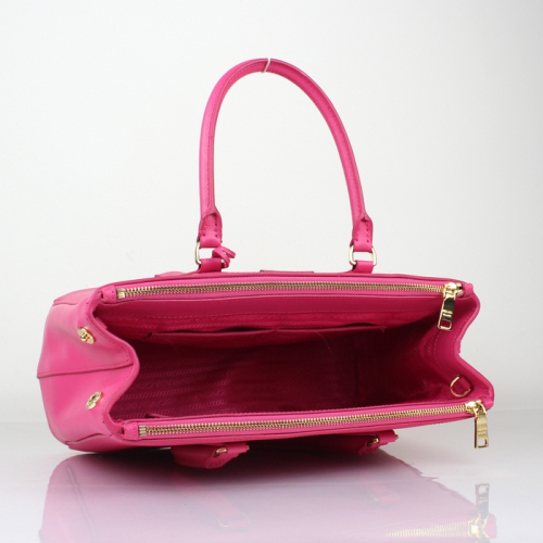 2013 Prada Saffiano Leather Tote Bag 2274 in Rose Red