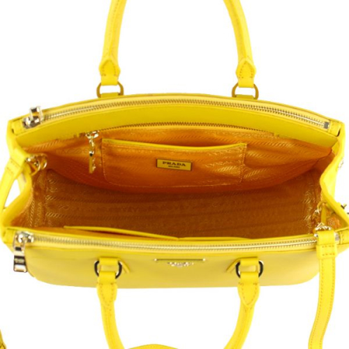 2013 Prada Saffiano Leather Tote Bag 2274 in Yellow