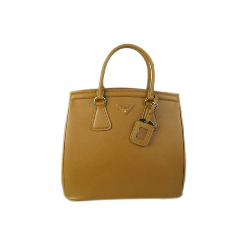 2013 Prada Saffiano Lux Tote Leather Handbag BR2404 in Apricot