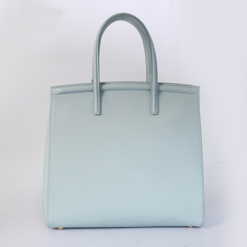 2013 Prada Saffiano Lux Tote Leather Handbag BR2404 in Lightlblue