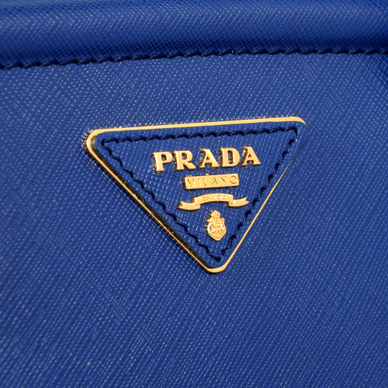 2013 Prada Saffiano Lux Tote Leather Handbag BR2404 in Royalblue