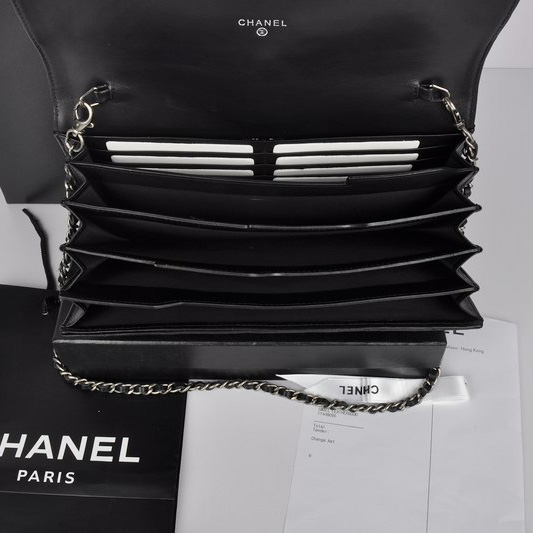 2014 Boy Chanel A68735 Original Sheepskin leather Flap Bag Black