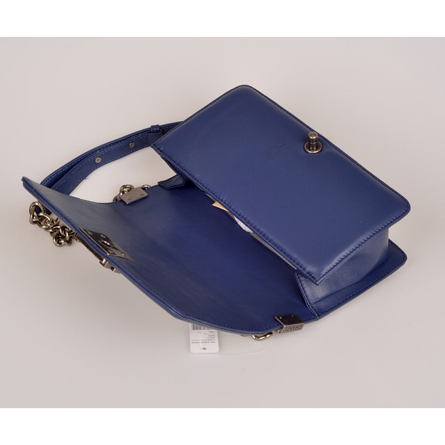 2014 Boy Chanel Dallas Flap Shoulder Bag Sheepskin A92480 Blue