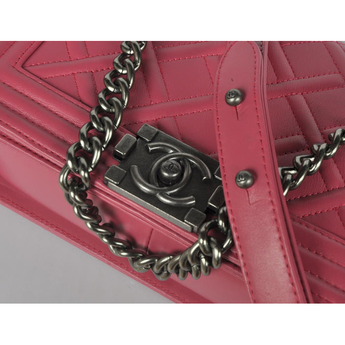 2014 Boy Chanel Flap Shoulder Bag A68086 Calfskin Rose