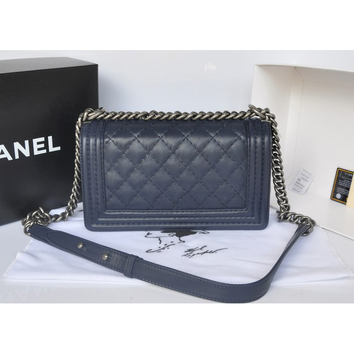 2014 Boy Chanel Flap Shoulder Bag Original Calf Leather A67086 Royalblue