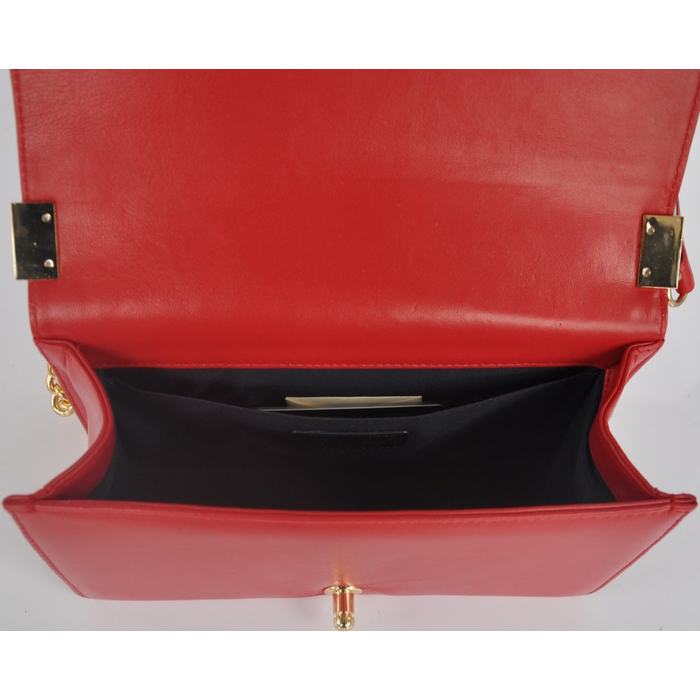 2014 Boy Chanel Flap Shoulder Bag in Calf Leather A92094 Red