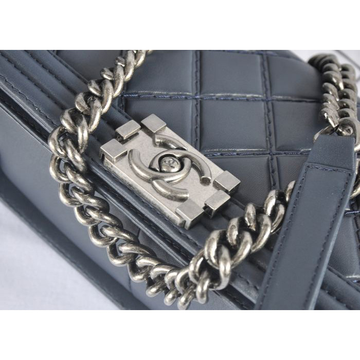 2014 Boy Chanel Flap Shoulder Bag in Original Calf Leather A91205 Royalblue