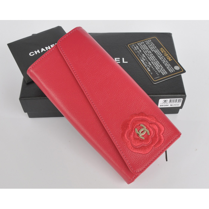 2014 CHANEL Cowhide Wallet chanel C8918 Rose