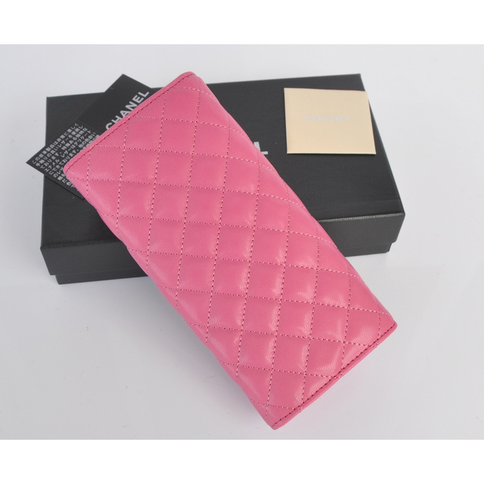 2014 Chanel Bi-Fold Wallet Original Leather A91502 Rose