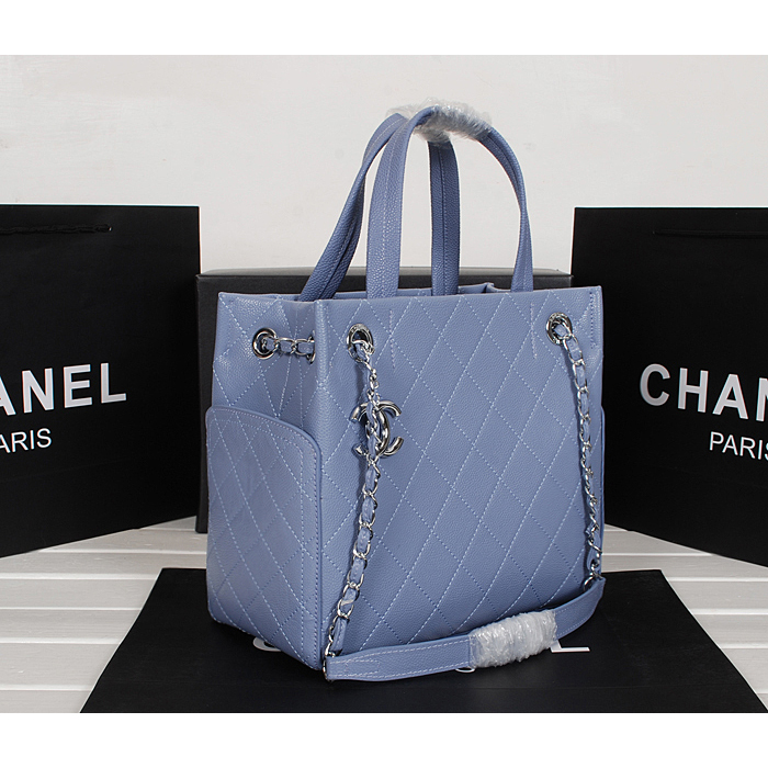 2014 Chanel Caviar Leather shouledr Tote Bag A6802 in Lavender