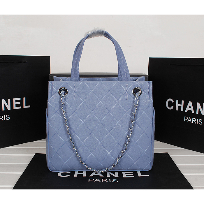 2014 Chanel Caviar Leather shouledr Tote Bag A6802 in Lavender