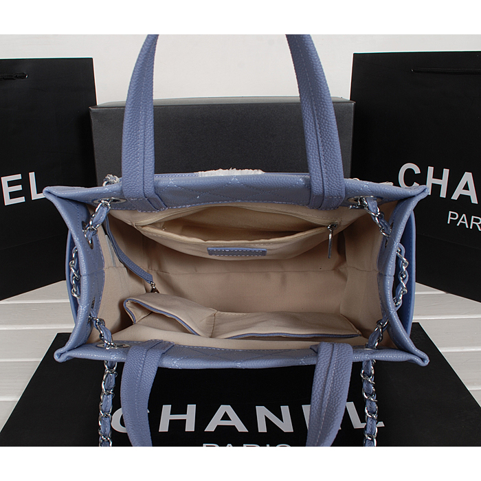 2014 Chanel Caviar Leather shouledr Tote Bag A6802 in Lavender