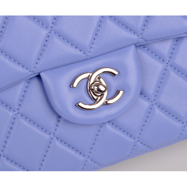 2014 Chanel Classic Flap Bag Lavender Original Leather 1113 Silver