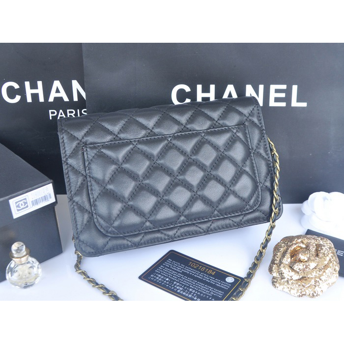 2014 Chanel Classic Flap Bag Original Leather A219001 Black