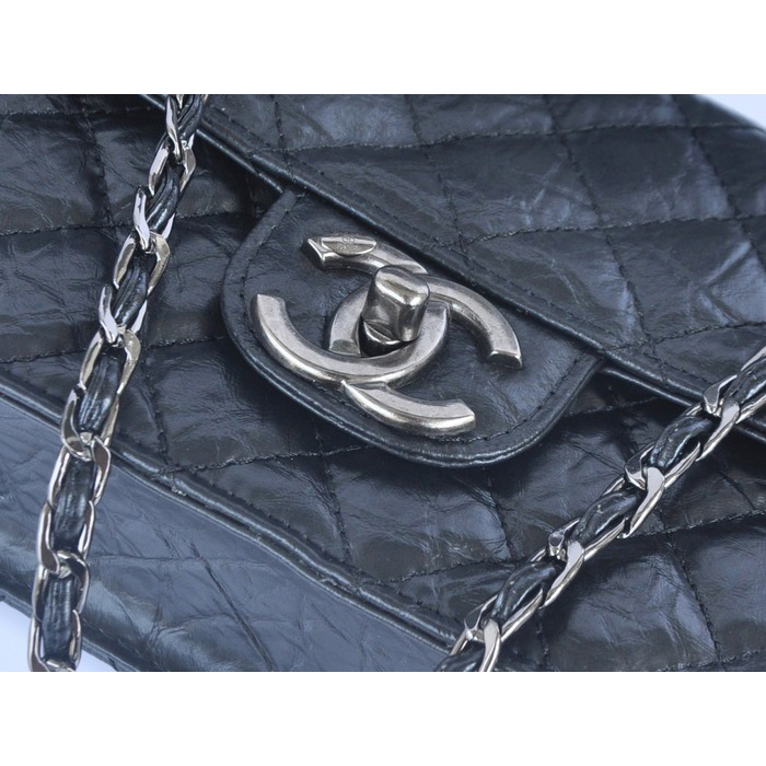 2014 Chanel Classic Flap Bag Original Leather A91101 Black