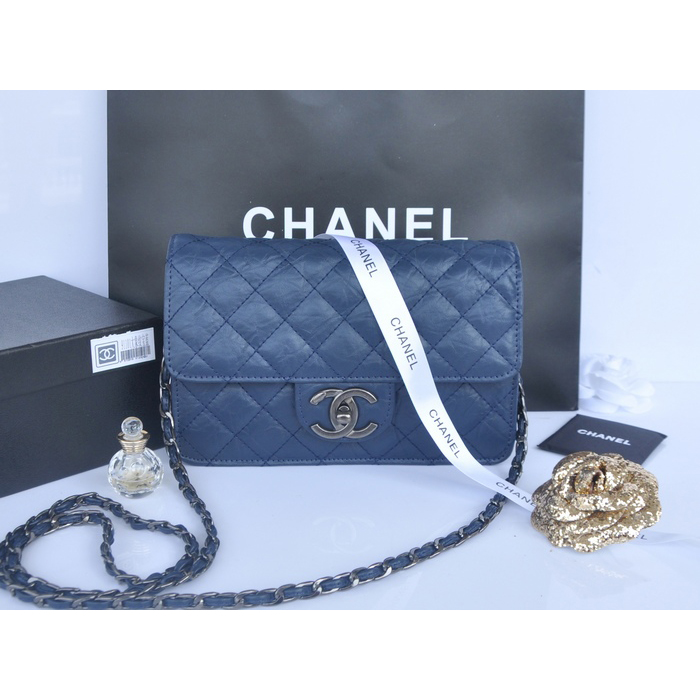 2014 Chanel Classic Flap Bag Original Leather A91101 Royal