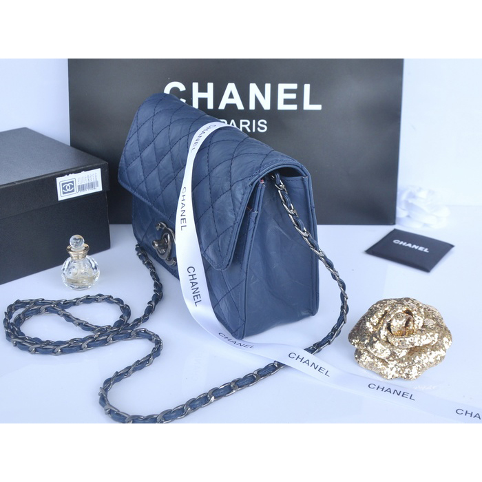 2014 Chanel Classic Flap Bag Original Leather A91101 Royal