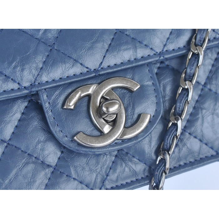 2014 Chanel Classic Flap Bag Original Leather A91101 Royal