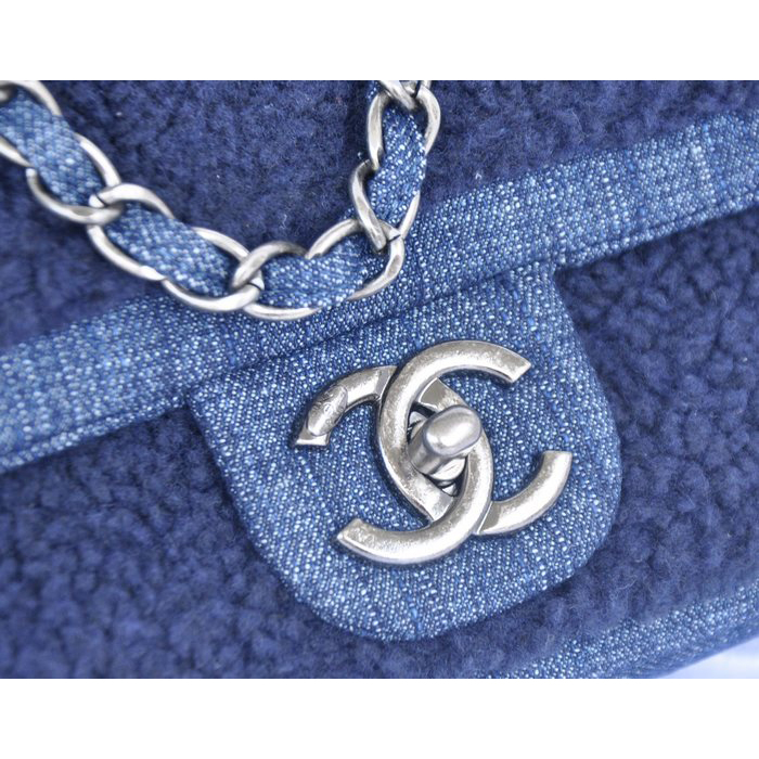 2014 Chanel Classic Flap Bag Original Villus A92464 Royal