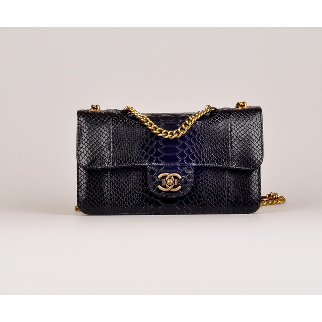 2014 Chanel Classic Flap Bags Calfskin Leather A92509 Black