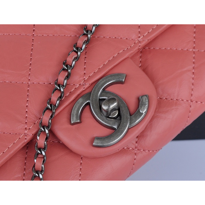 2014 Chanel Classic Flap Bags Original Leather A91108 Rose