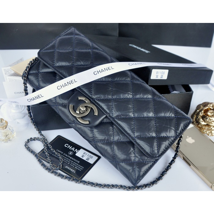 2014 Chanel Classic Flap Bags Original Leather A91108 Royal