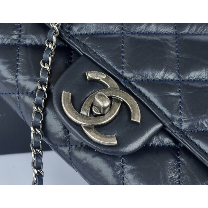 2014 Chanel Classic Flap Bags Original Leather A91108 Royal