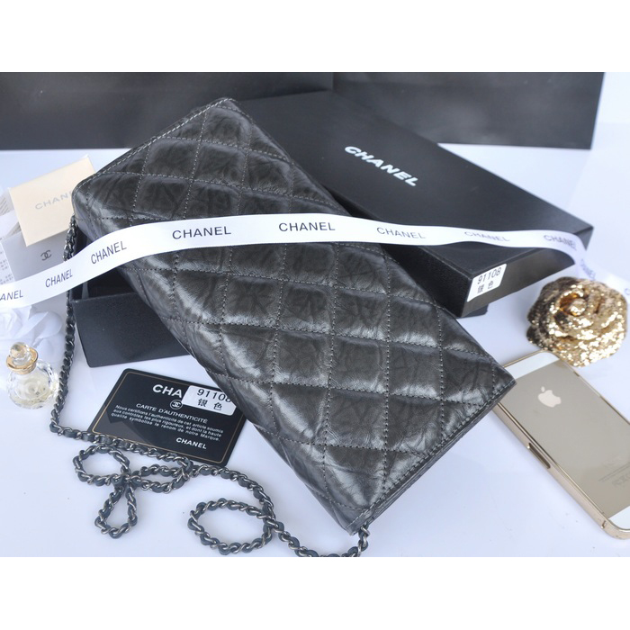 2014 Chanel Classic Flap Bags Original Leather A91108 Silver