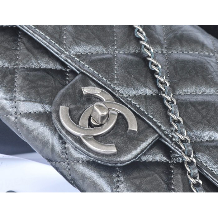 2014 Chanel Classic Flap Bags Original Leather A91108 Silver