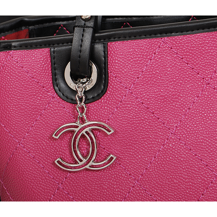 2014 Chanel Classic Shopping Bag Caviar leather A6868 in Rose