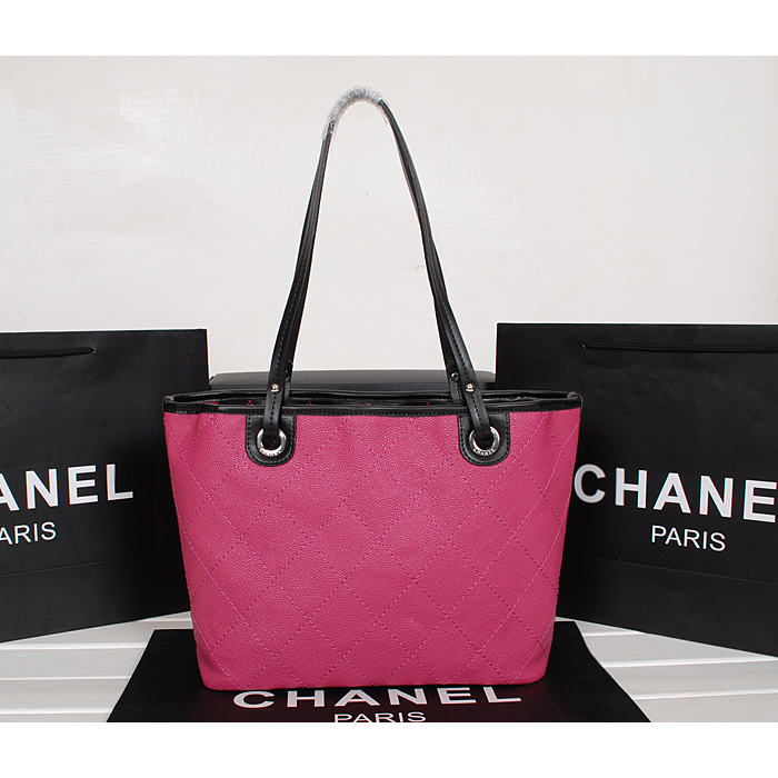 2014 Chanel Classic Shopping Bag Caviar leather A6868 in Rose