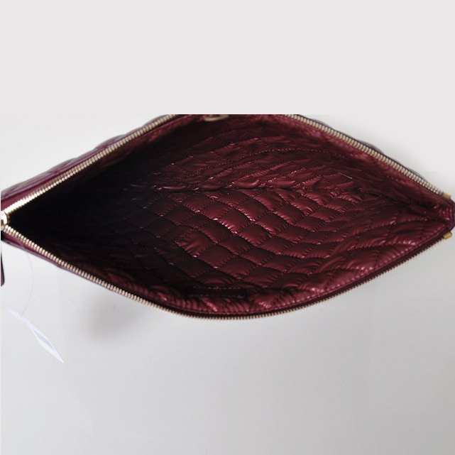 2014 Chanel Clutch Bag Maroon Sheepskin Leather A67780 Gold