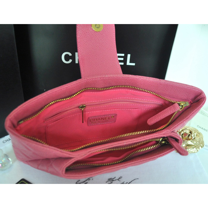 2014 Chanel Clutch bag Original Caviar Leather A92335 Rose