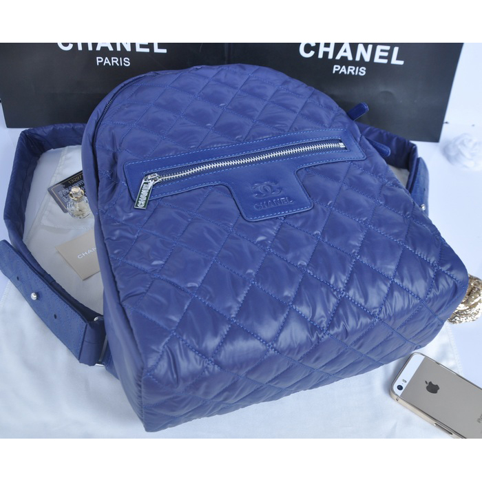 2014 Chanel Coco Cocoon Backpack A90360 Blue