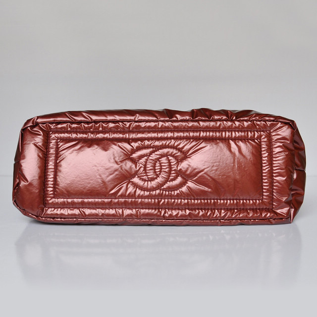 2014 Chanel Coco Cocoon Quilted Nylon Tote in Red