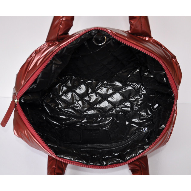 2014 Chanel Coco Cocoon Quilted Nylon Tote in Red