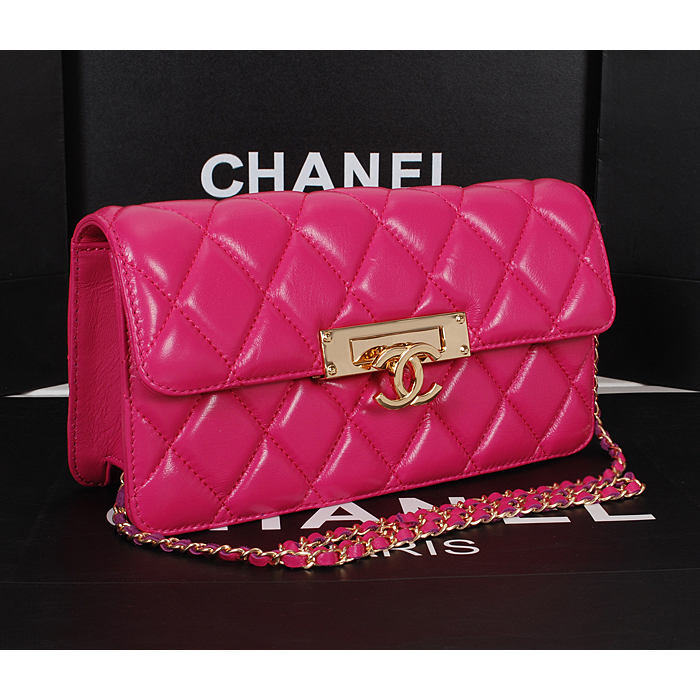 2014 Chanel Flap Shoulder Bag A2020 in Original Sheepskin Leather Rose