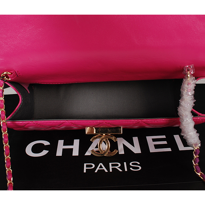 2014 Chanel Flap Shoulder Bag A2020 in Original Sheepskin Leather Rose