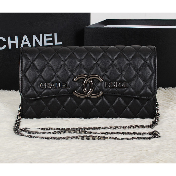 2014 Chanel Flap Shoulder Bag Original Sheepskin Leather A0899 Black