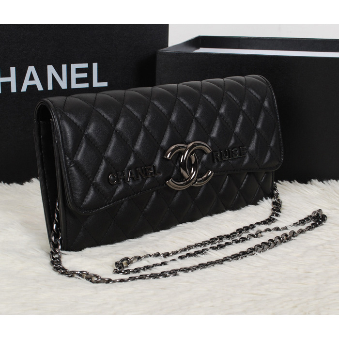 2014 Chanel Flap Shoulder Bag Original Sheepskin Leather A0899 Black