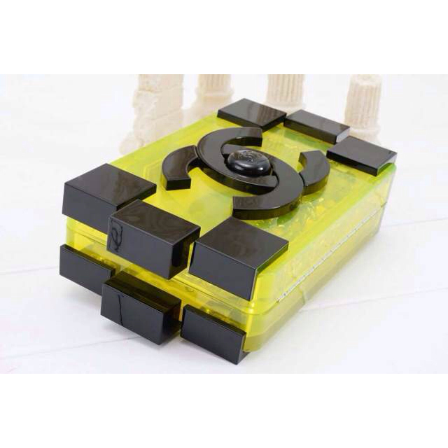 2014 Chanel Lego Clutch A37013 Yellow&Black