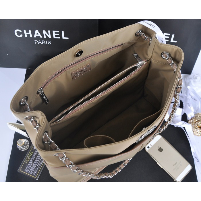 2014 Chanel Shoulder Bag PVC A66395 Apricot