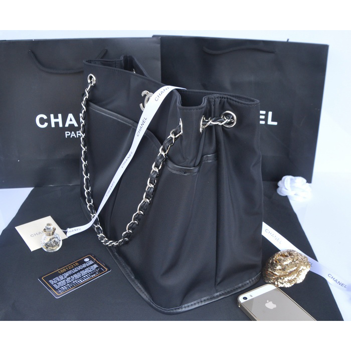 2014 Chanel Shoulder Bag PVC A66395 Black